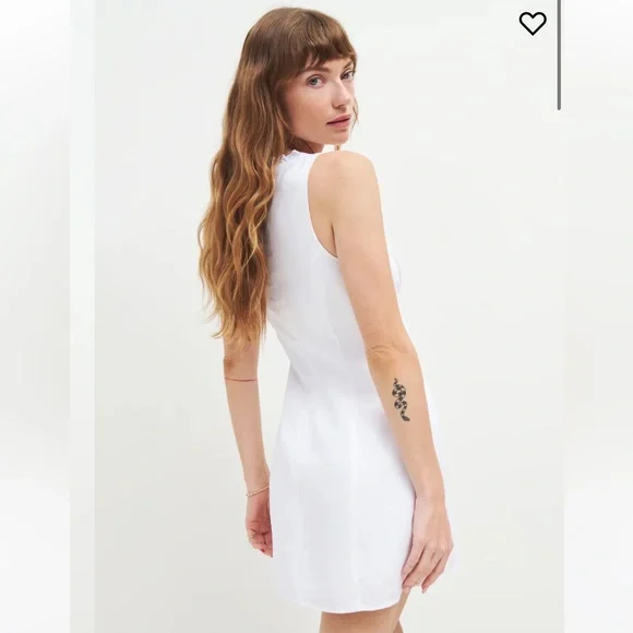 petite black linen dress Montserrat Mini Dress main image 1